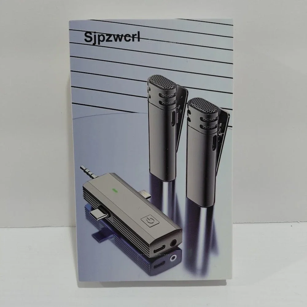 Sjpzwcrl Wireless Lavalier Microphone 3 in 1 Professional Noise Reduction